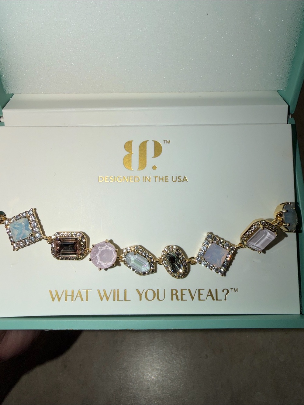 Bomb Party Summer Jewel Candy Bracelet 
-Luxe Latitude Desert Oasis on Gold - Picture 5 of 7